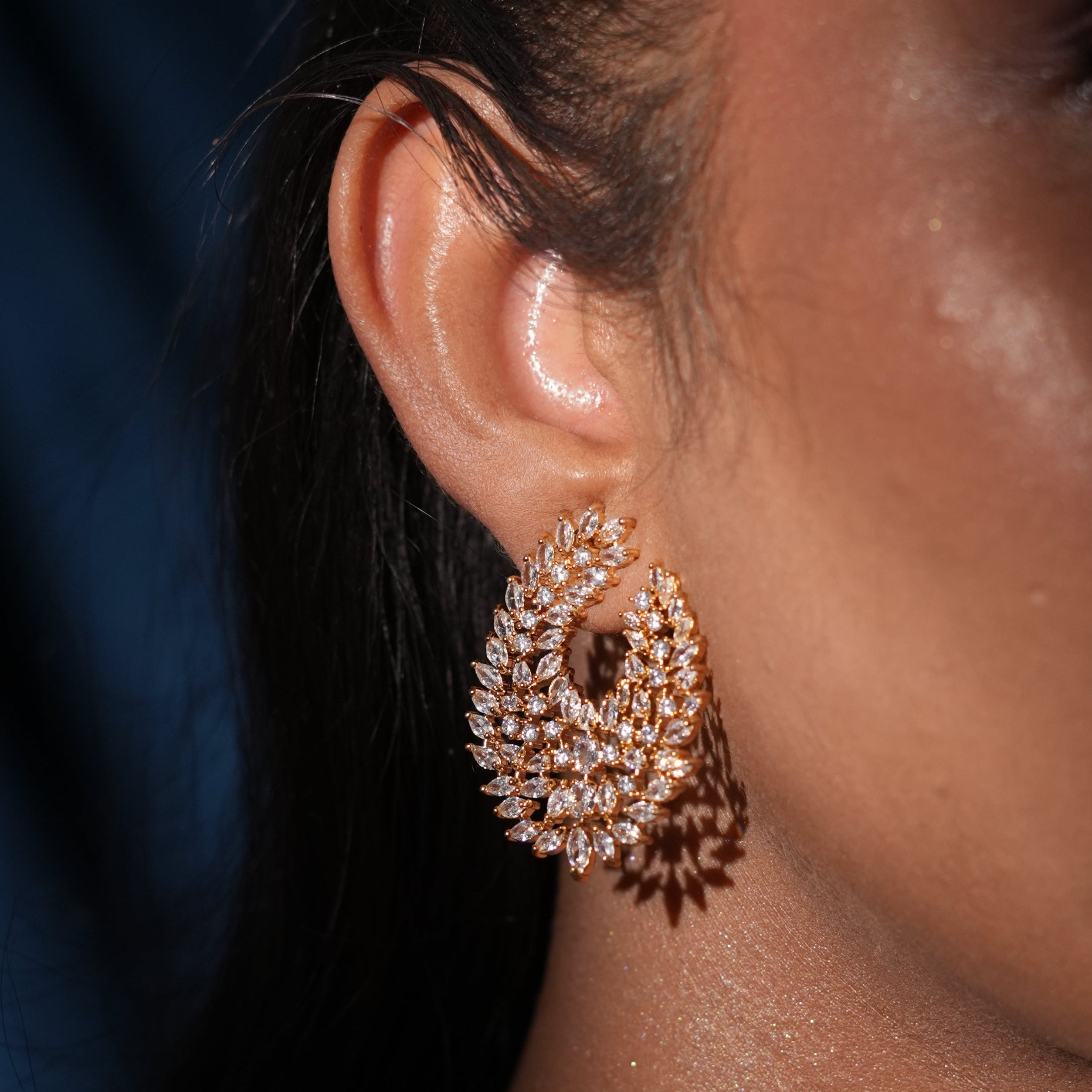 Marquise Crystal Wreath Earrings