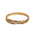 Gold Triple-Layer Eye Bangle