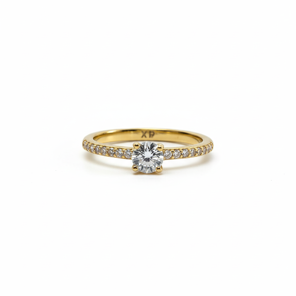Classic Solitaire Accent Ring
