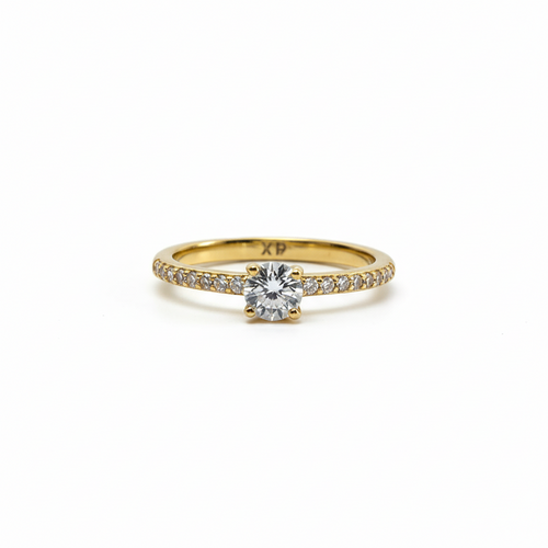 Classic Solitaire Accent Ring