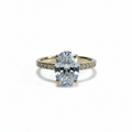 Classic Oval Cut Gold Ring