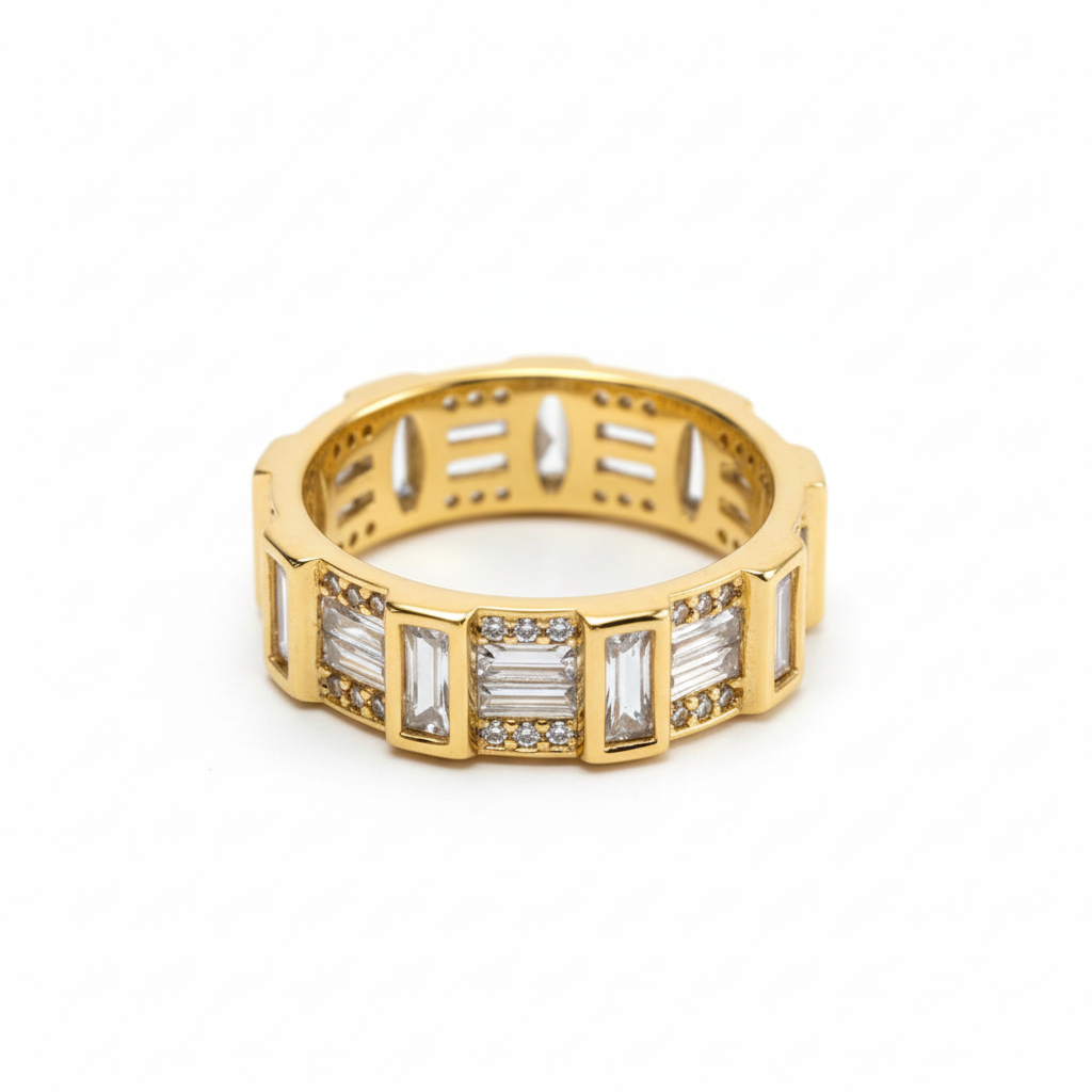 All-Baguette Eternity Ring