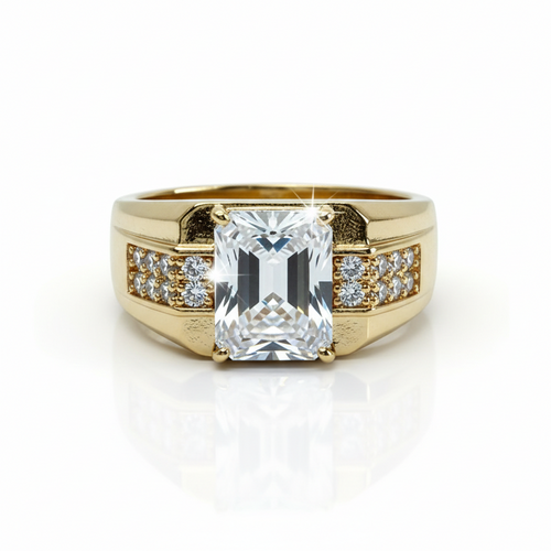 Bold Clear Gemstone Ring