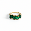 Horizontal Green Baguette Band