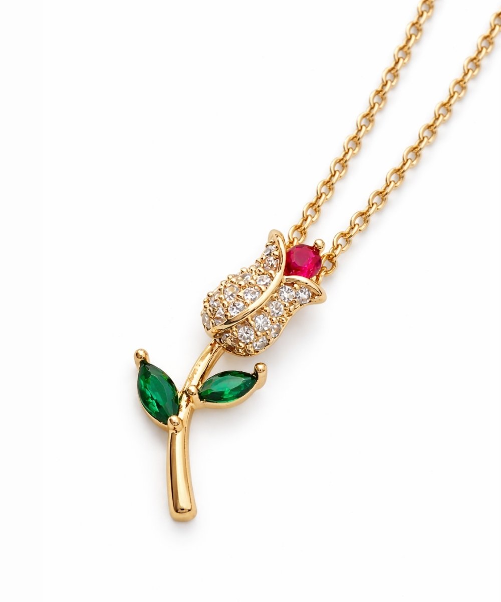 Eternal Tulip Crystal Necklace