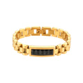 Gold Link Stone Bracelet