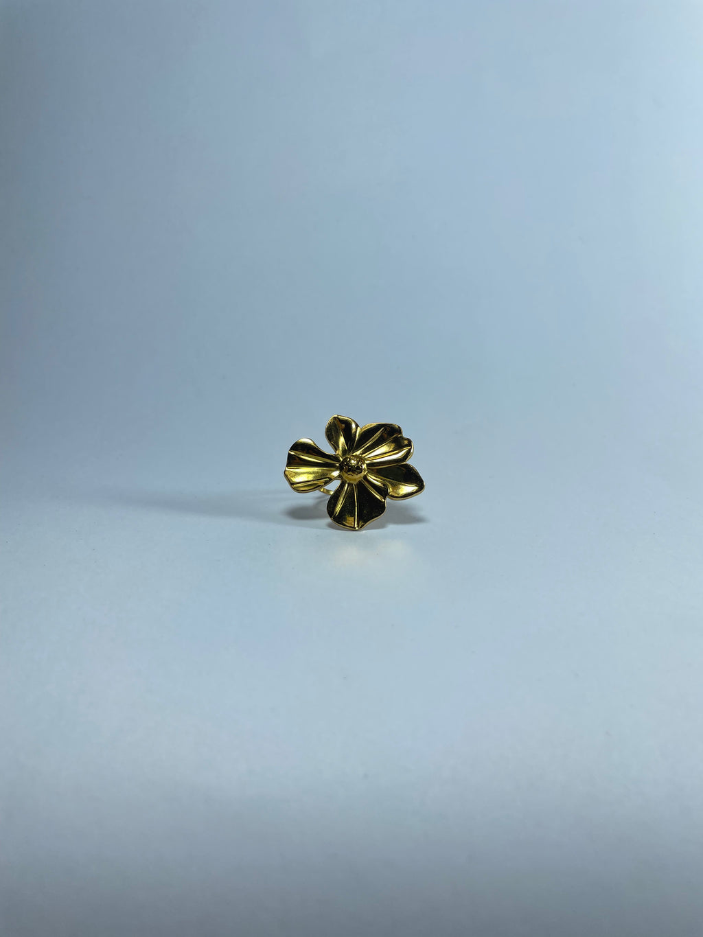 Polished Gold Bloom Ring