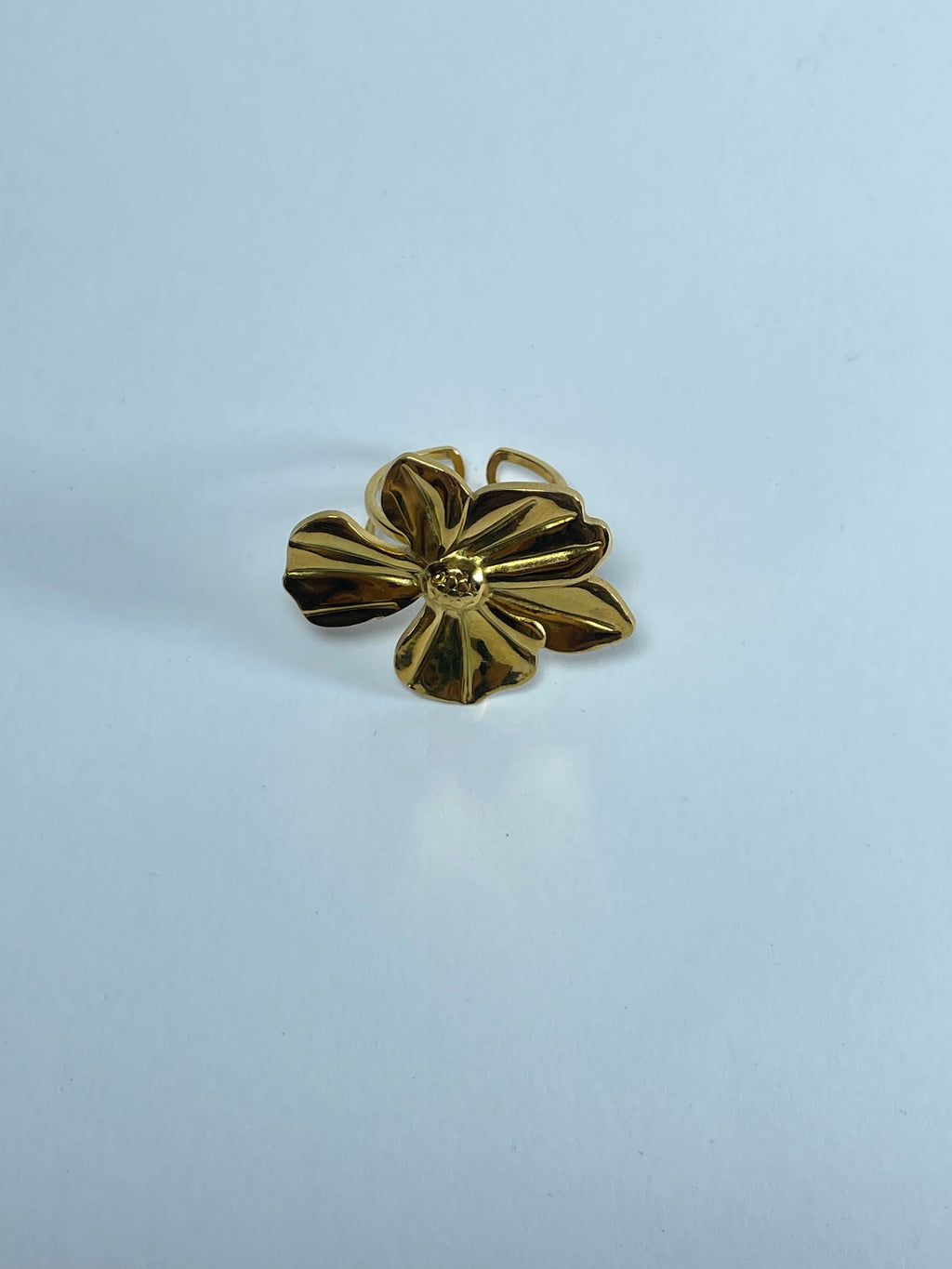 Polished Gold Bloom Ring