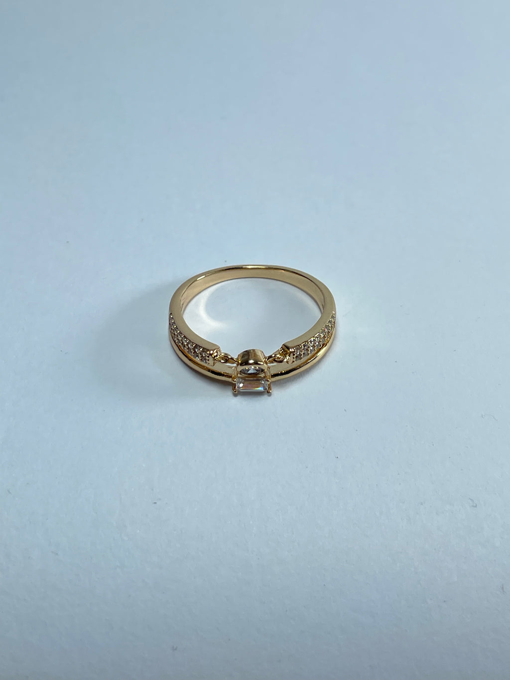 Layered Baguette Accent Ring