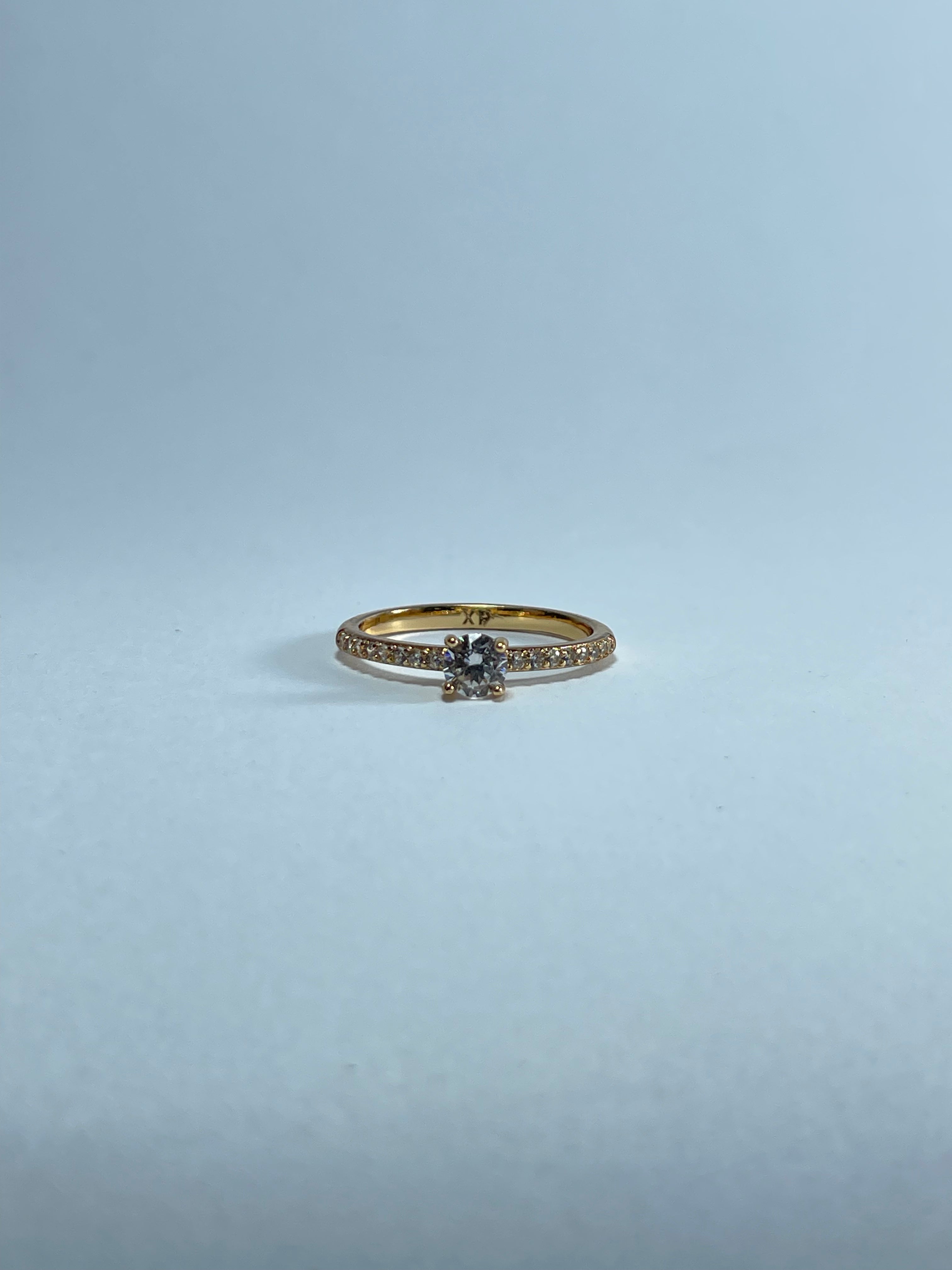 Classic Solitaire Accent Ring