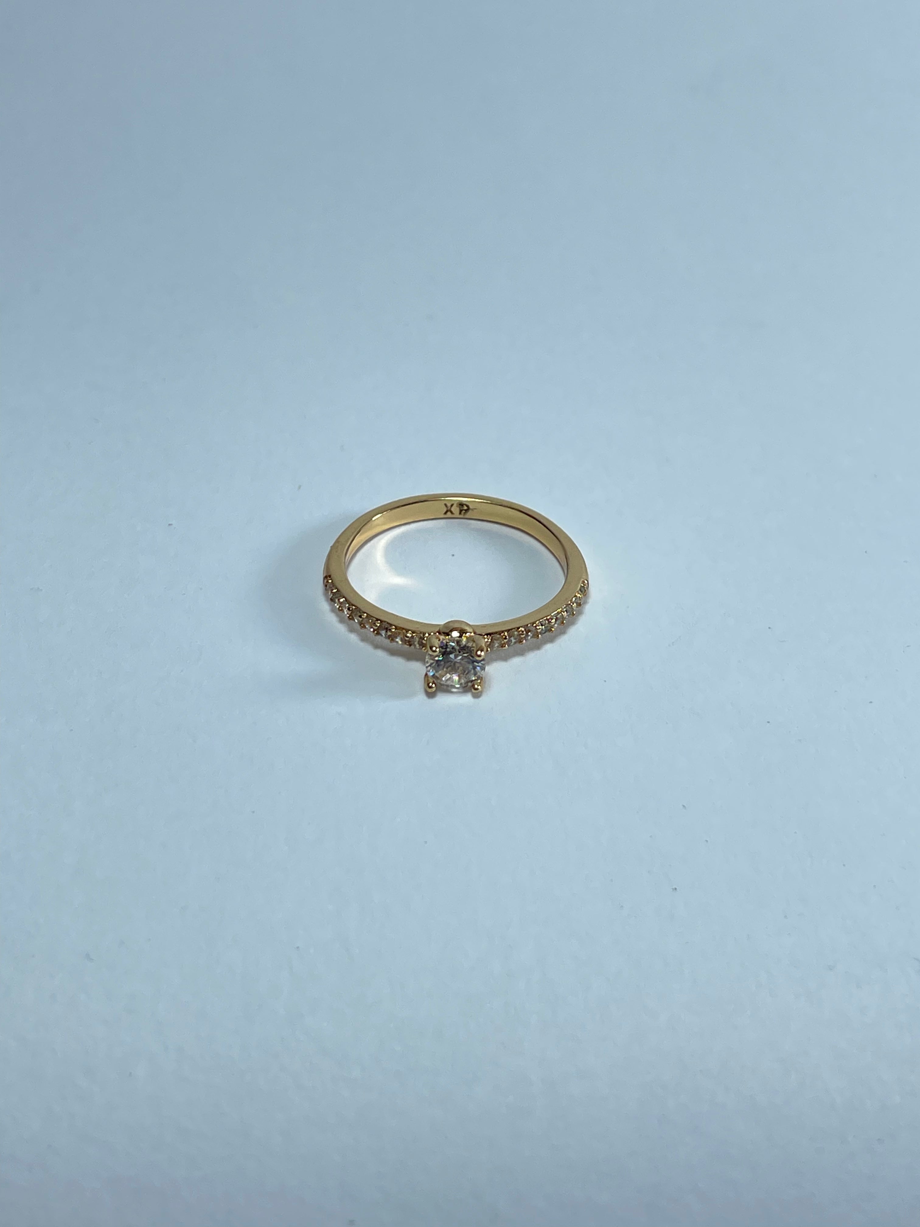 Classic Solitaire Accent Ring