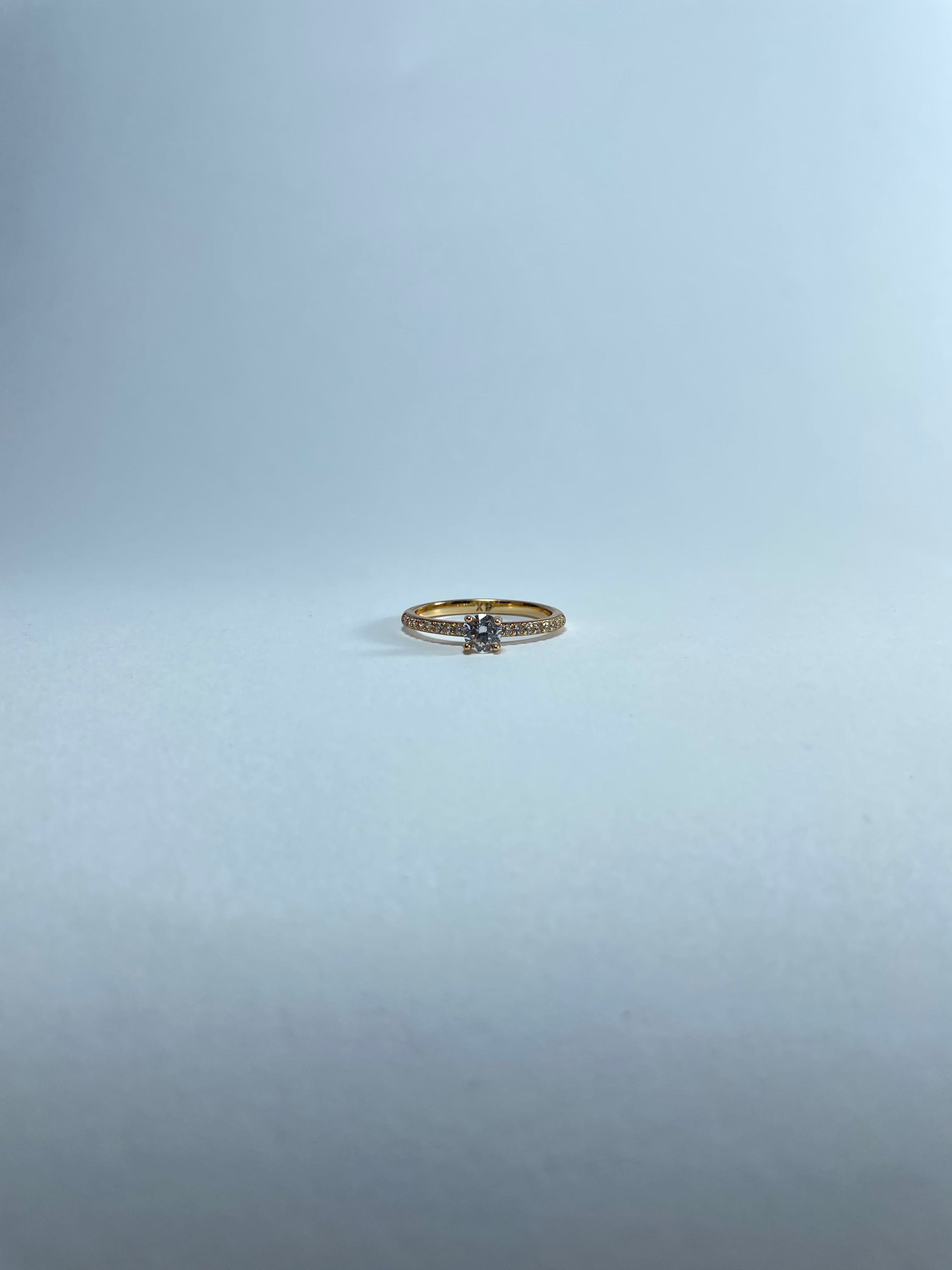 Classic Solitaire Accent Ring