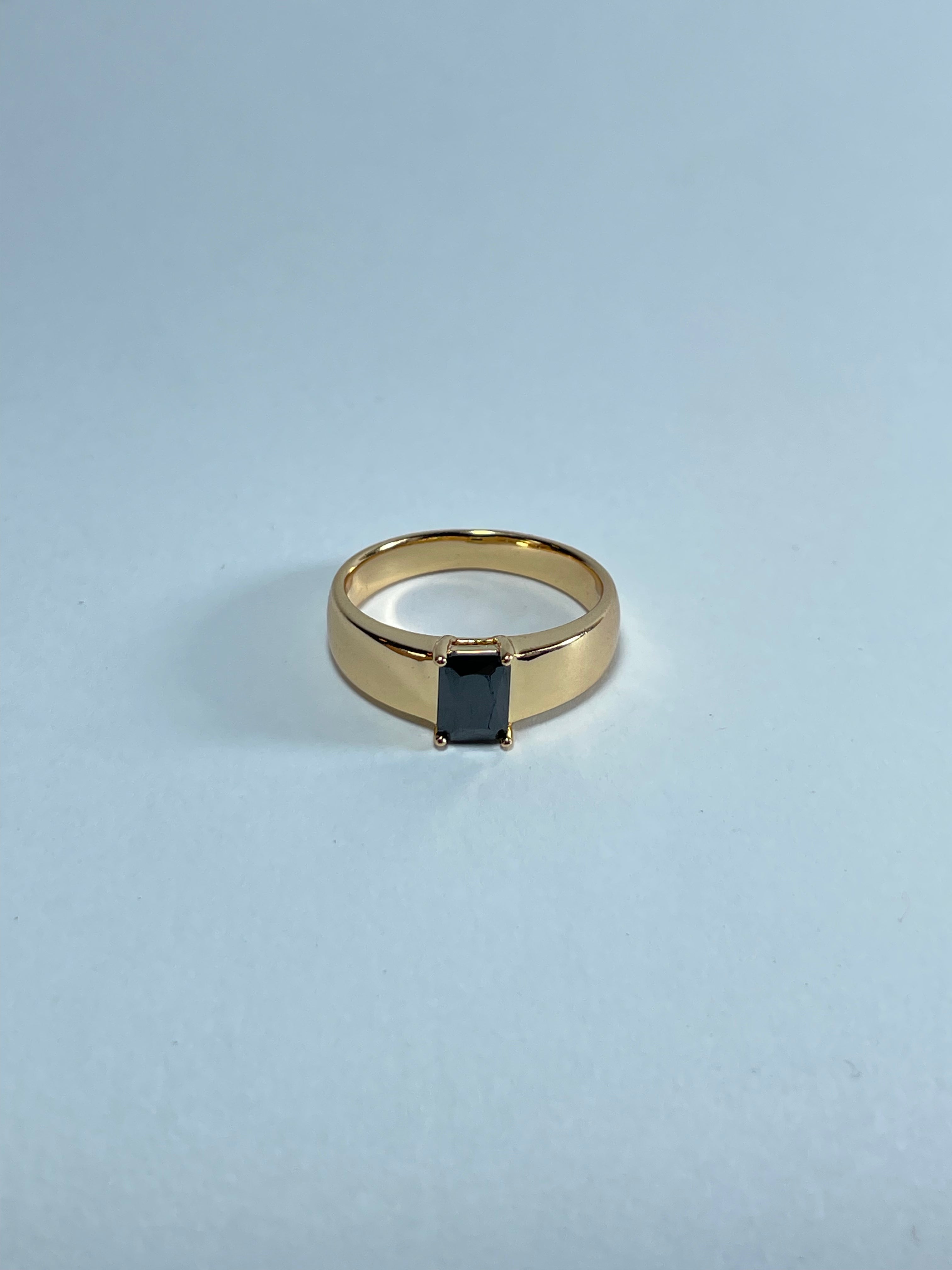 Classic Black Rectangle Signet