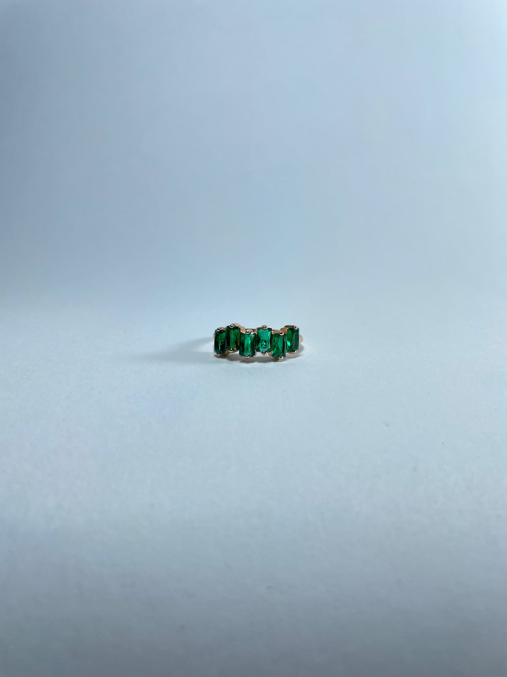 Horizontal Green Baguette Band