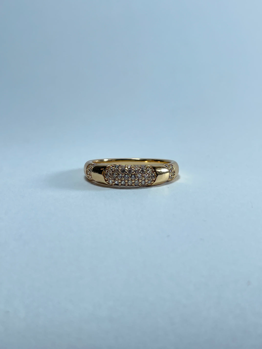 Bold Gold Pave Band Ring