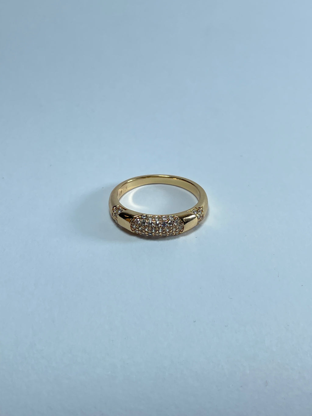 Bold Gold Pave Band Ring