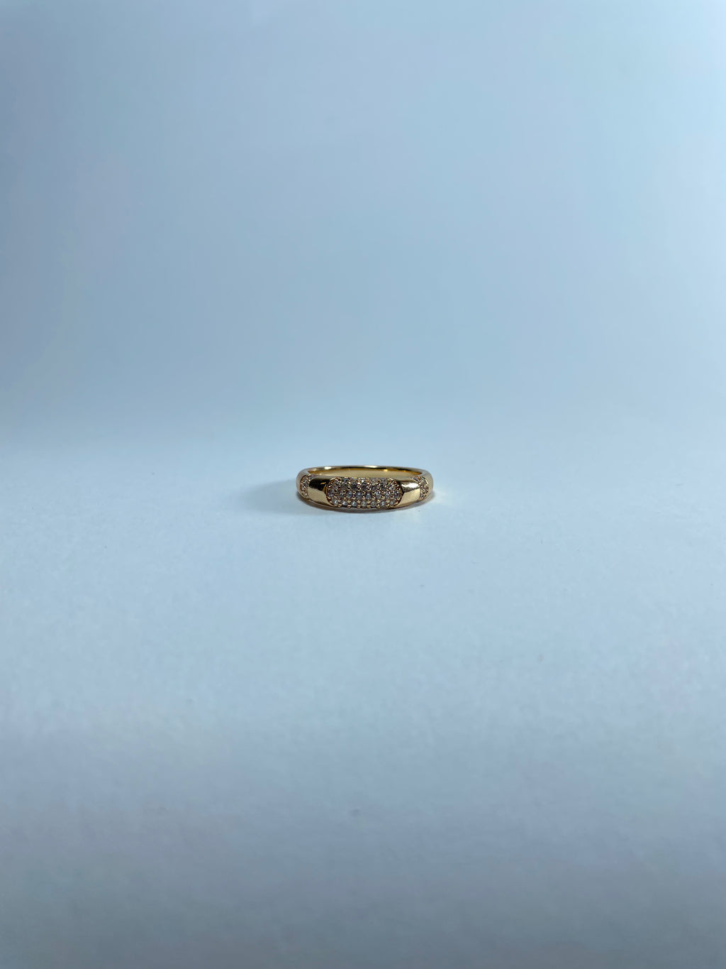 Bold Gold Pave Band Ring