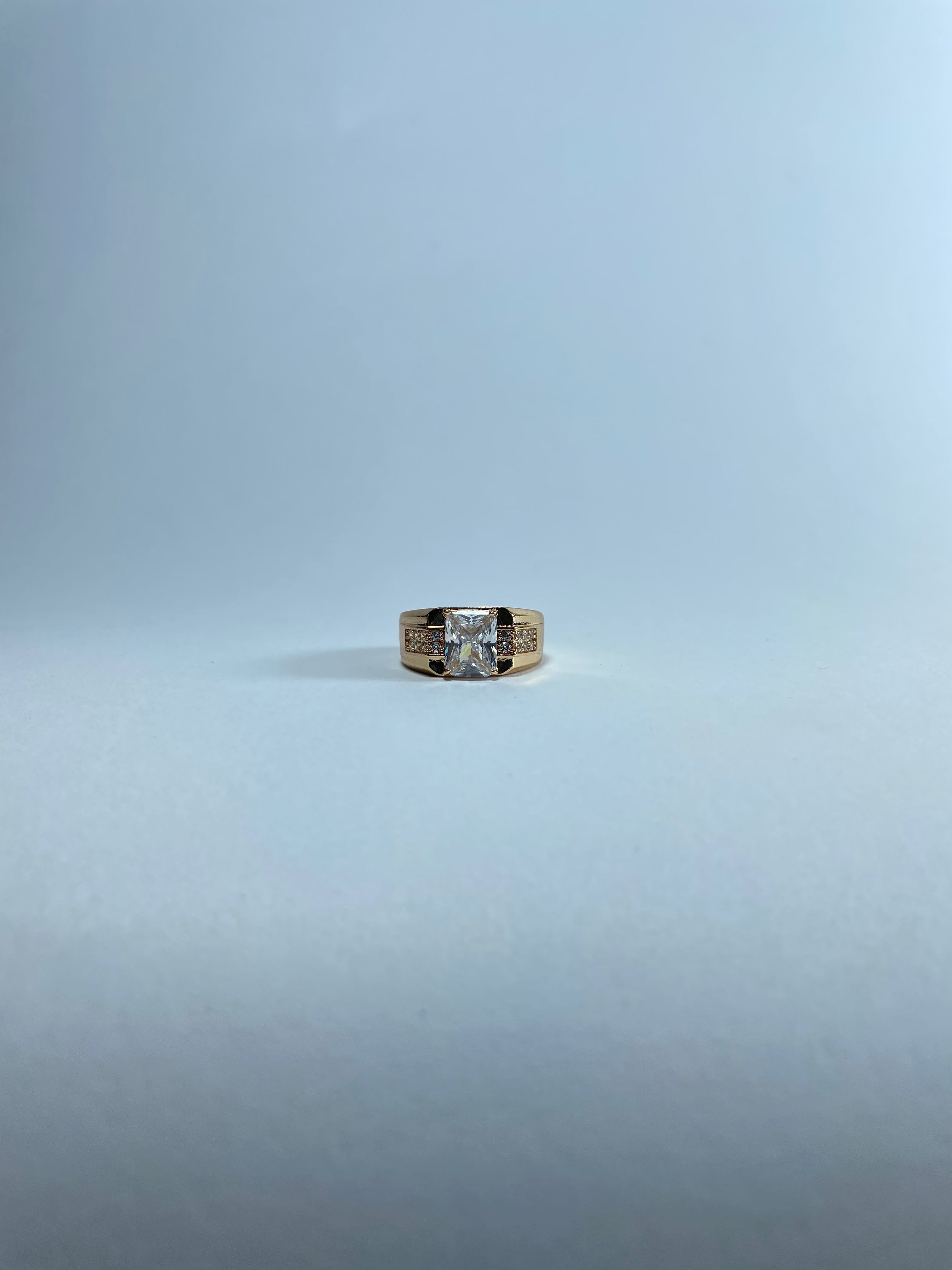 Bold Clear Gemstone Ring