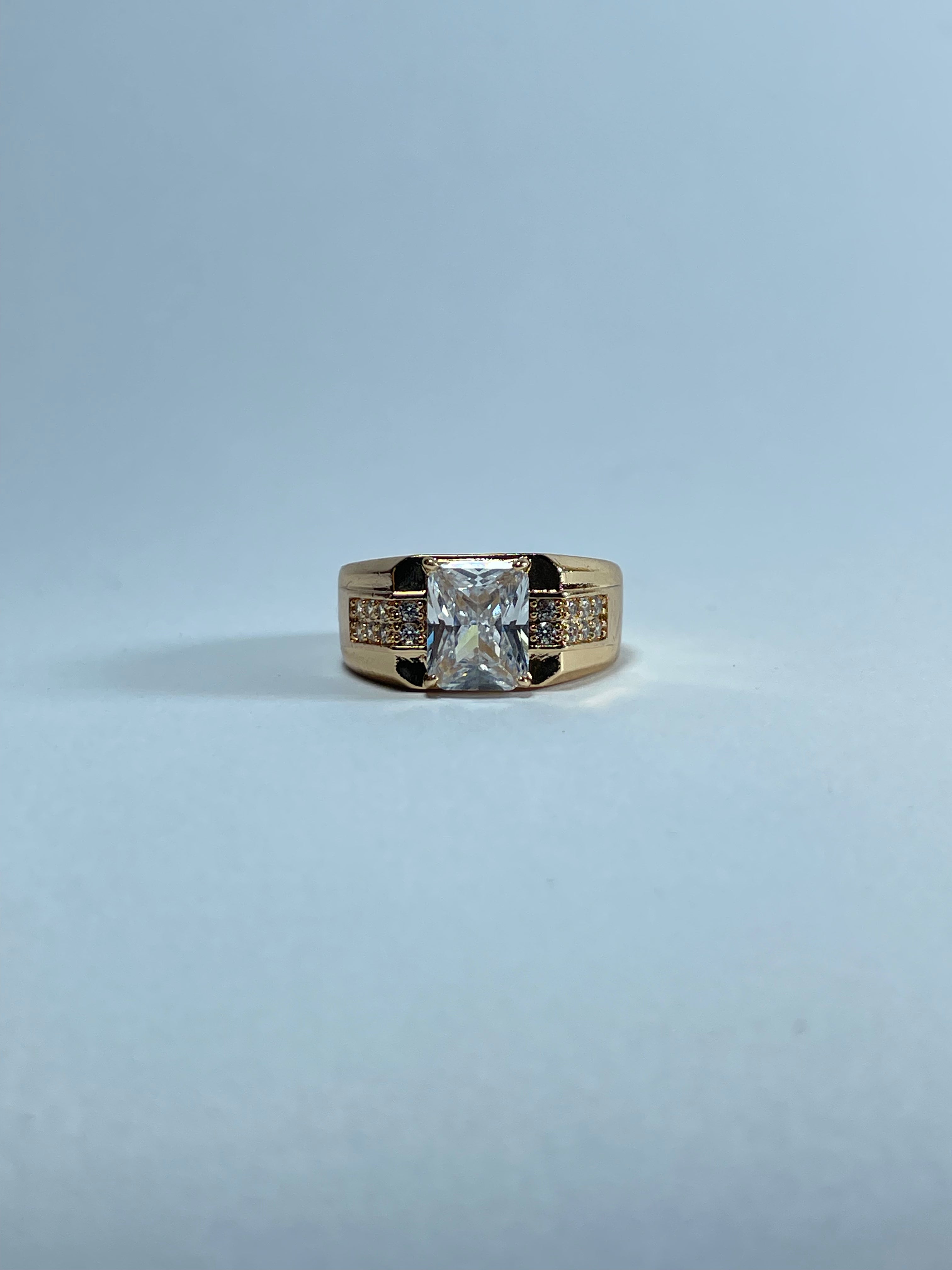 Bold Clear Gemstone Ring