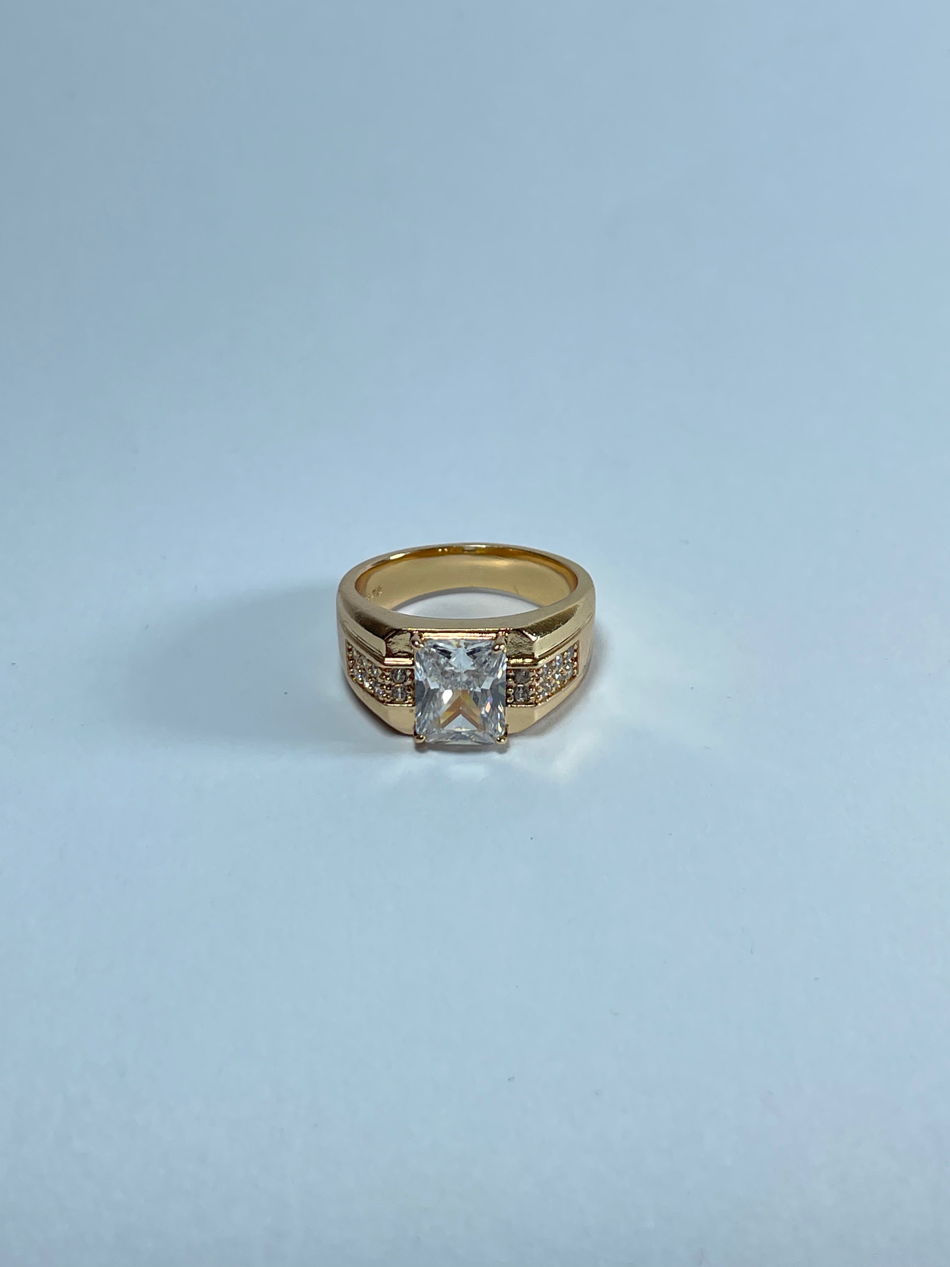 Bold Clear Gemstone Ring