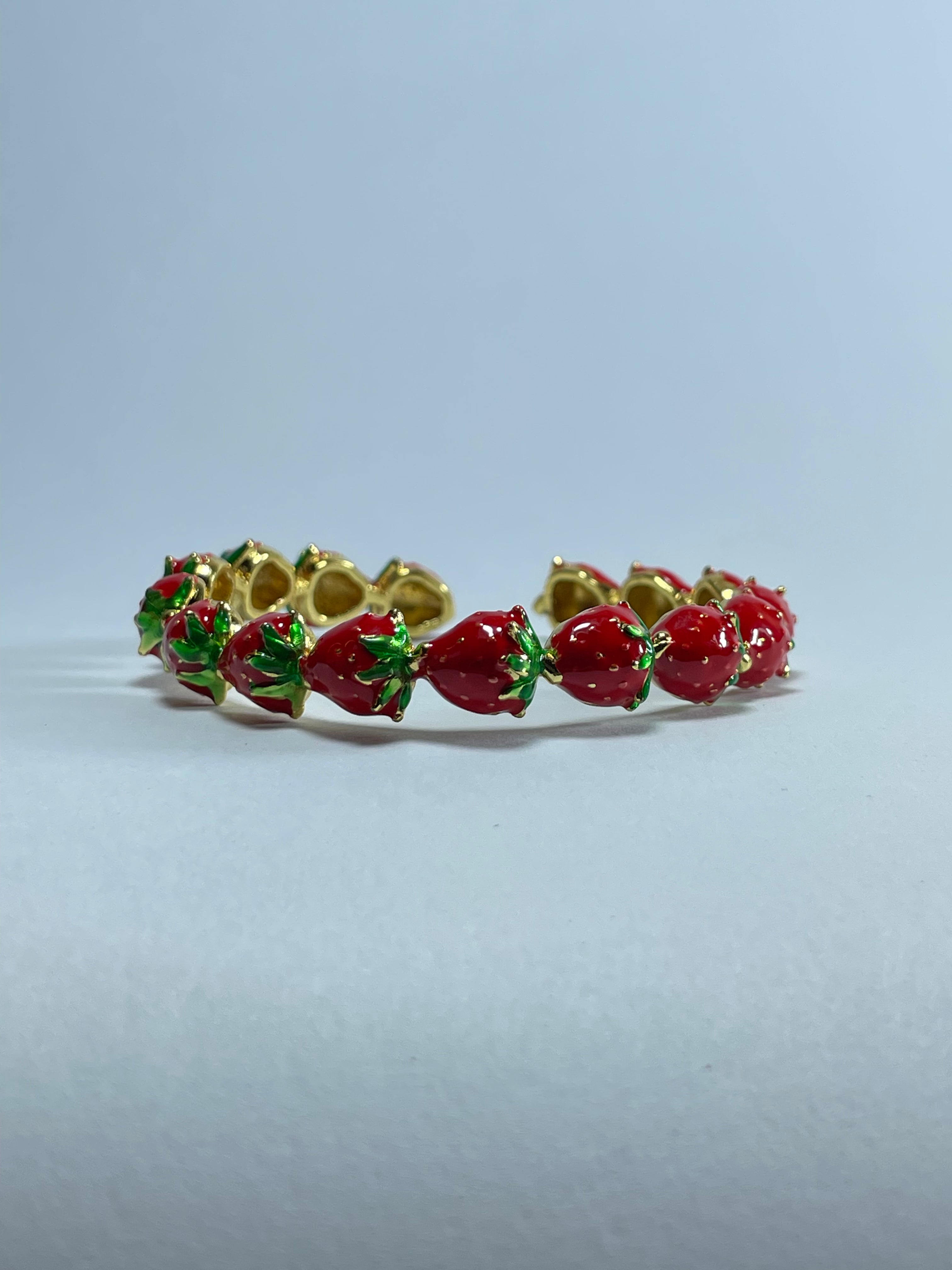 Blossom Pink Strawberry Cuff