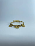 Gold Clover Charm Bangle