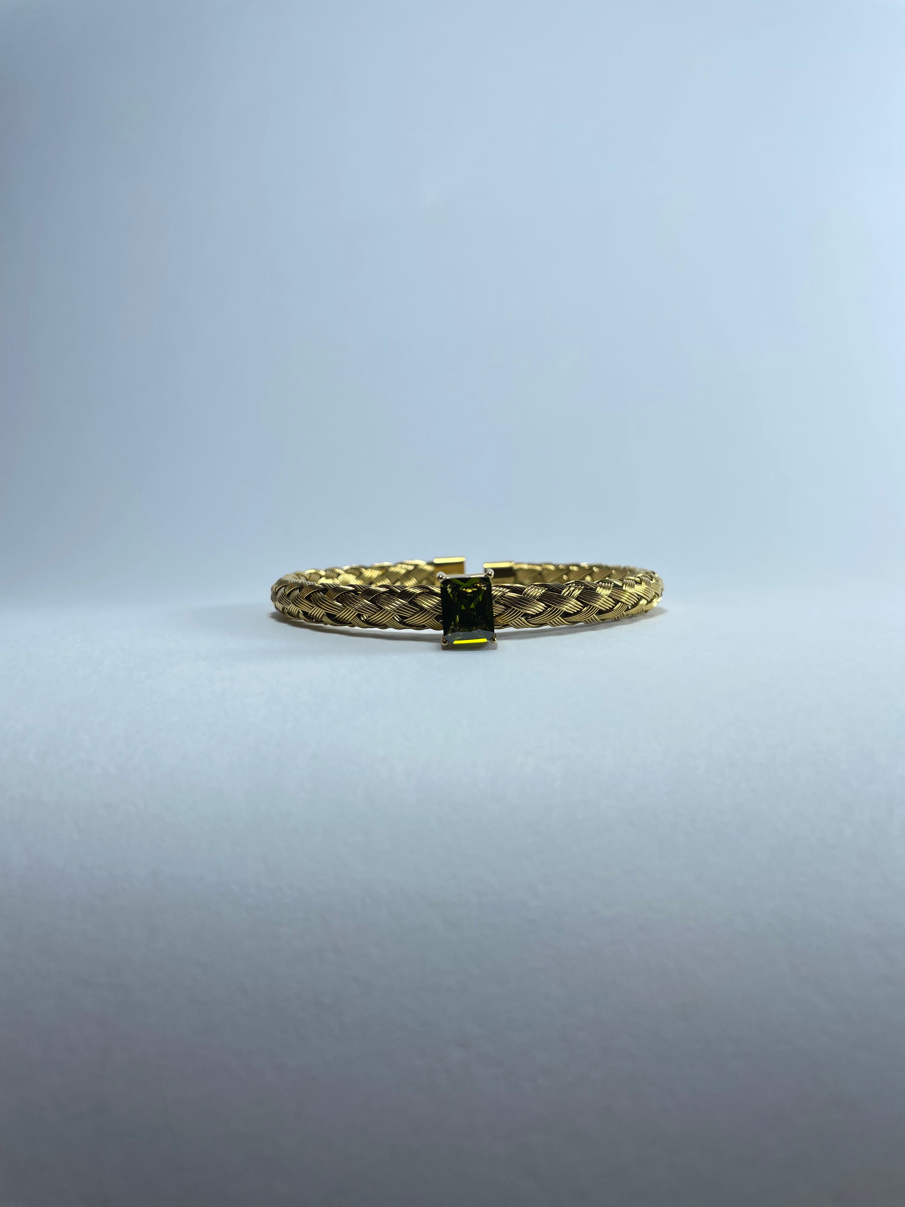 Champagne Braided Gold Cuff