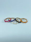 Colourful Enamel Stacking Rings