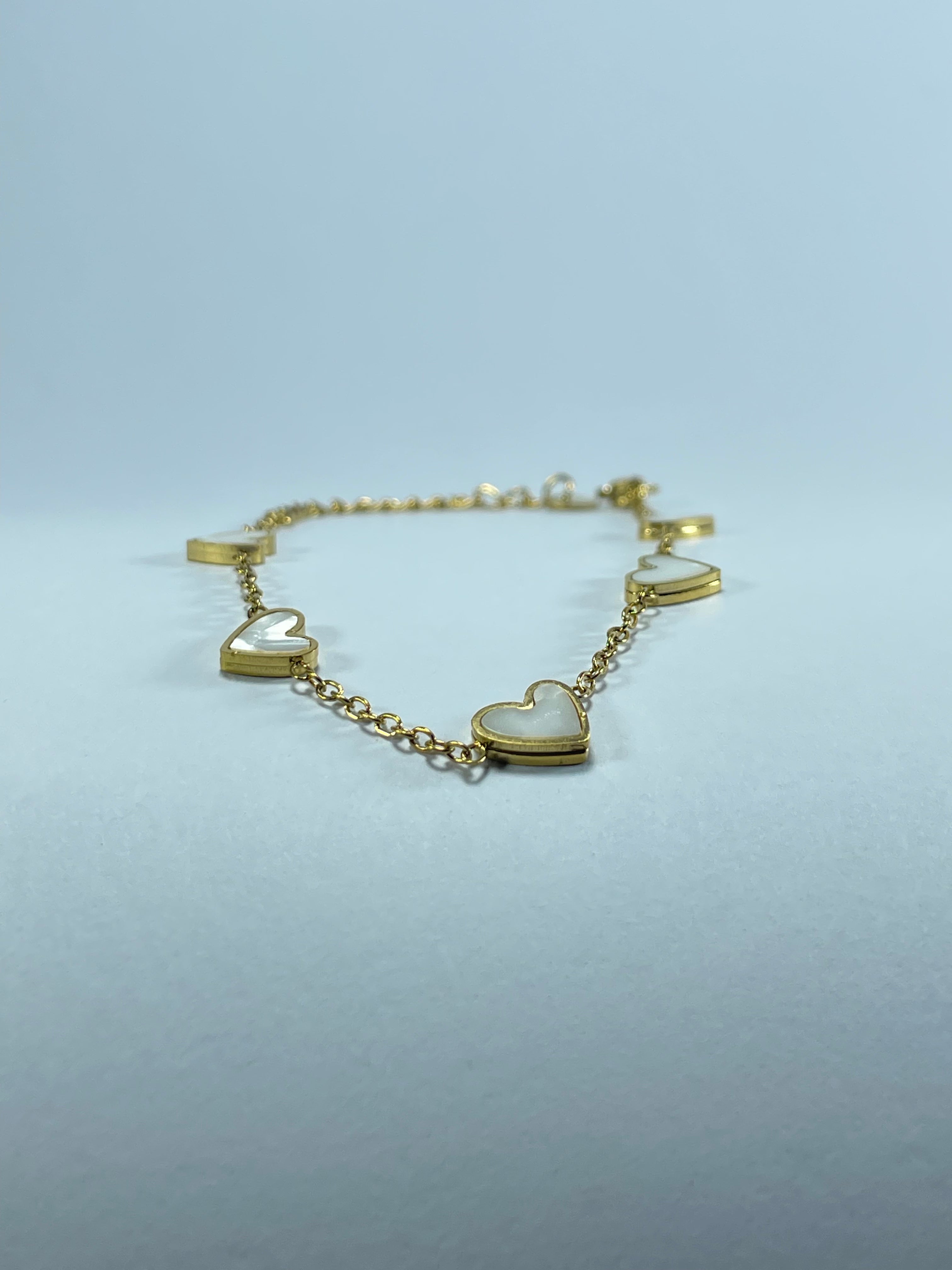 Gold Heart Charm Chain