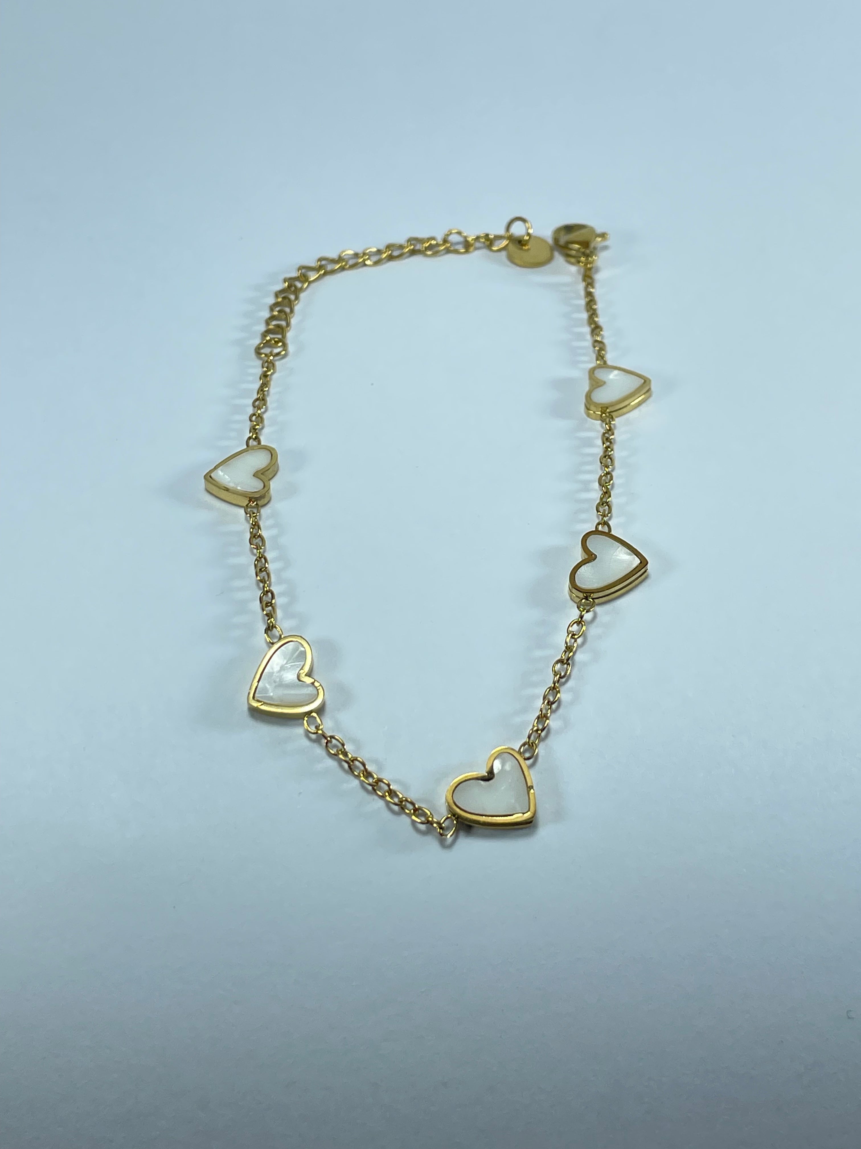 Gold Heart Charm Chain