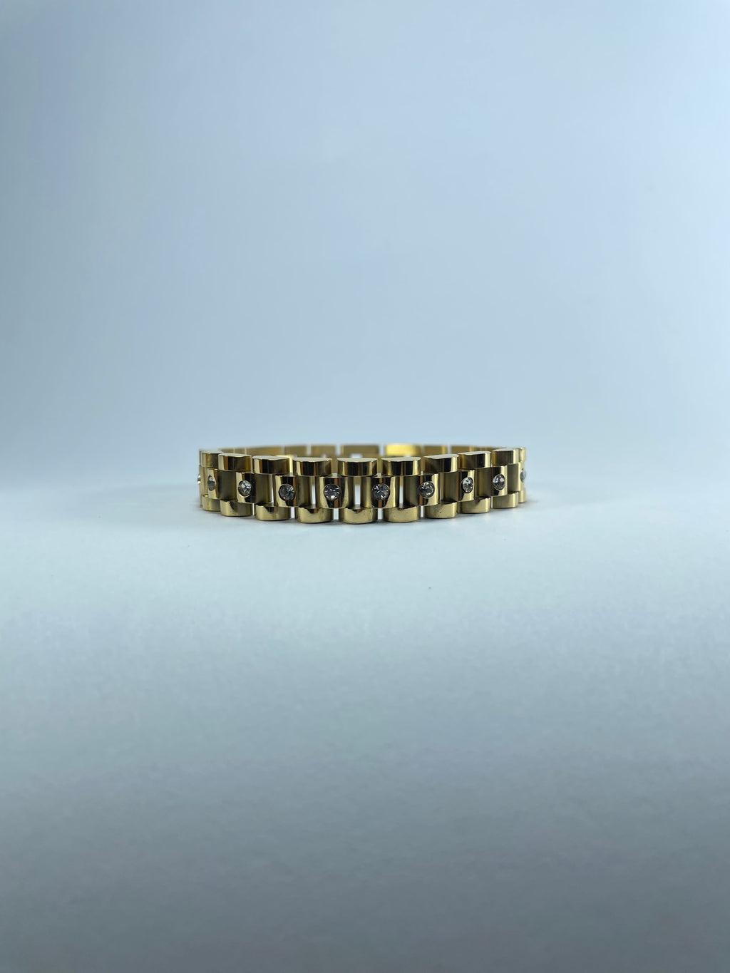 Gold Crystal Link Bracelet