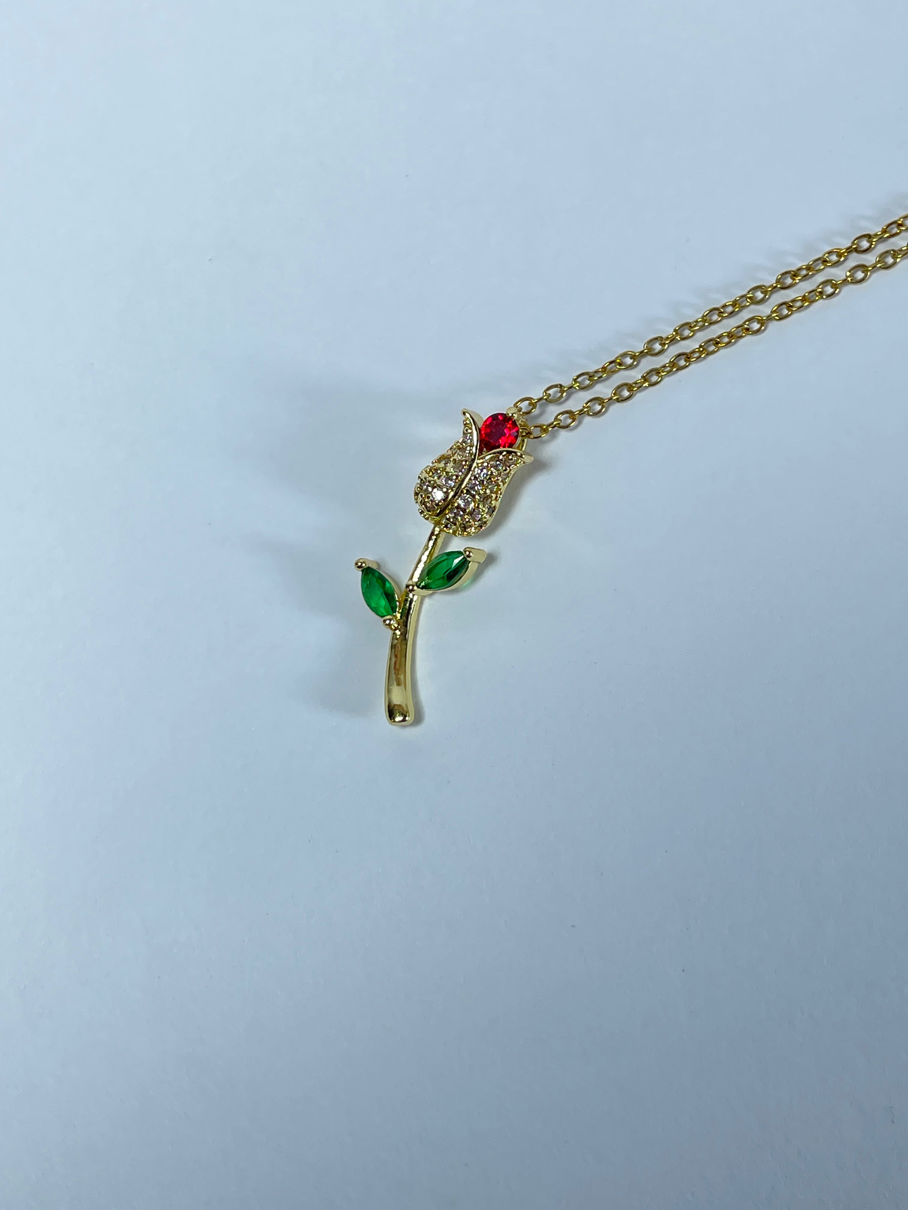 Eternal Tulip Crystal Necklace