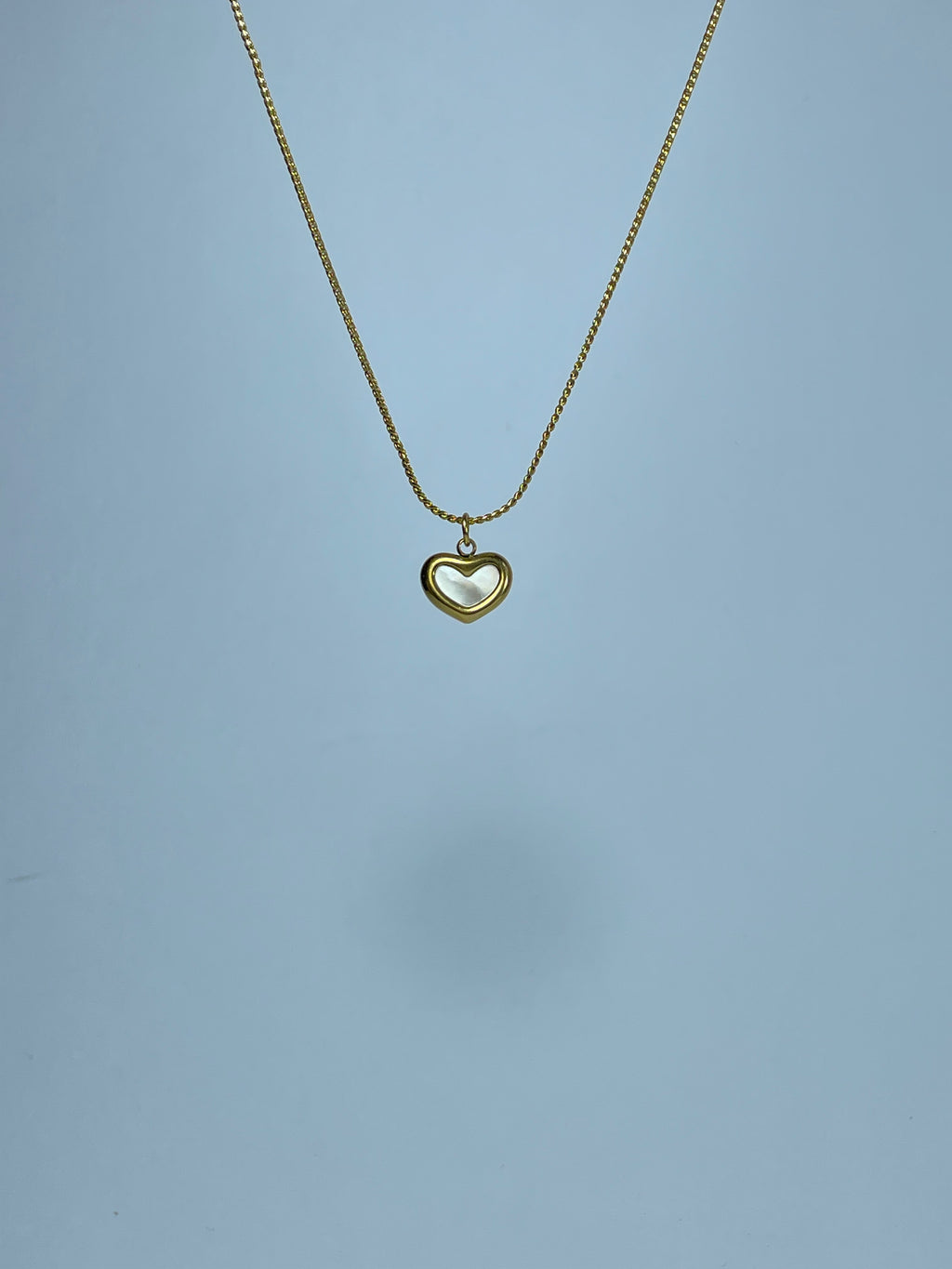 Golden Opal Heart Pendant