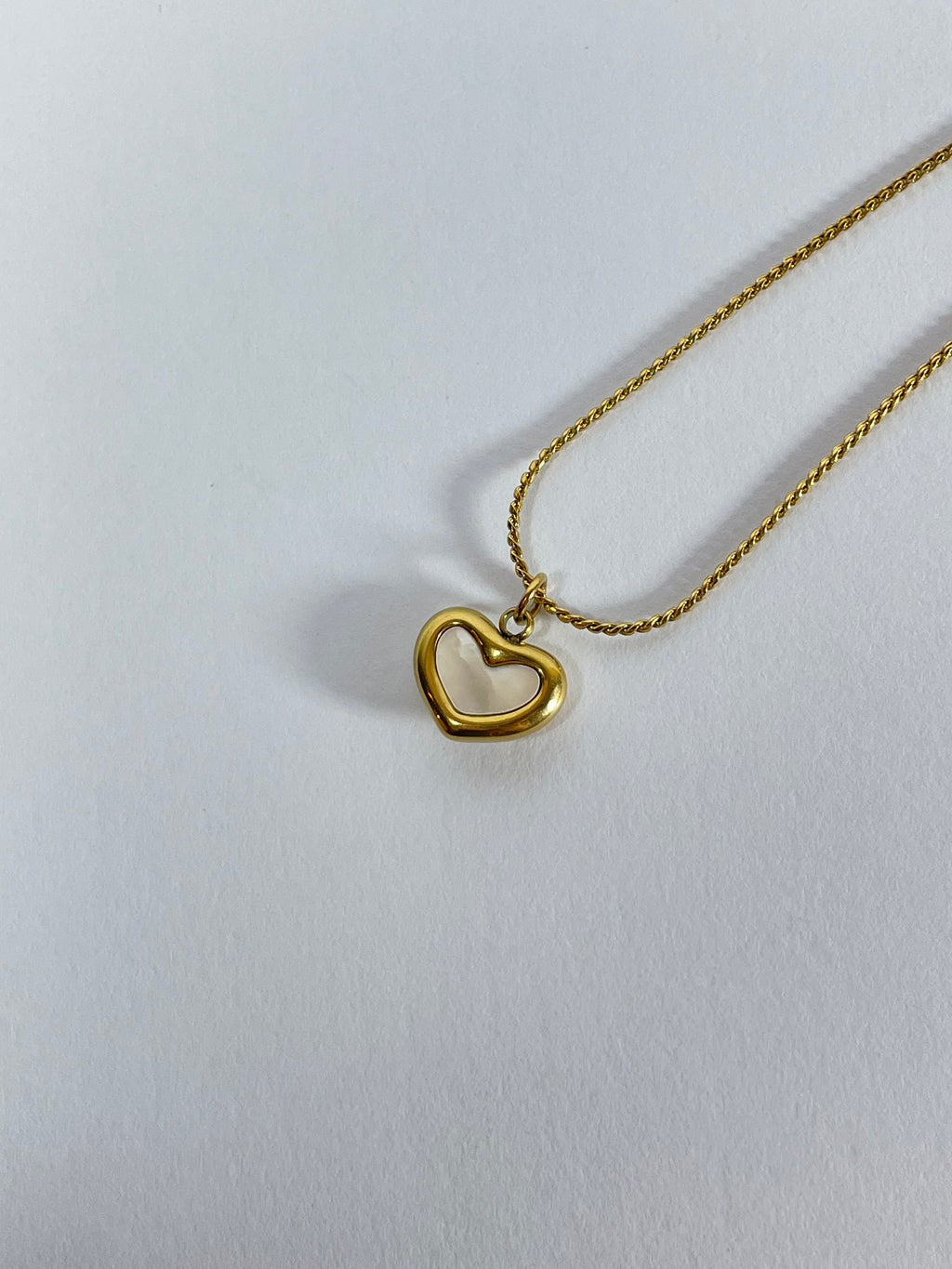 Golden Opal Heart Pendant