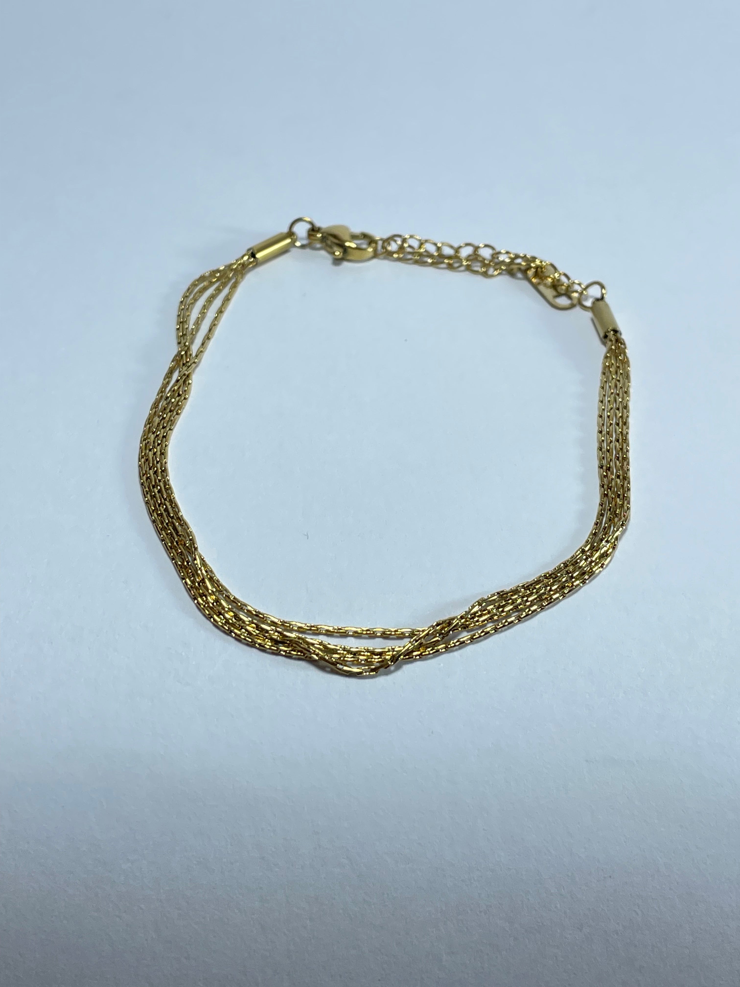 Multi-Chain Gold Anklet