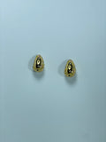 Gold Multi-Crystal Teardrop Earrings