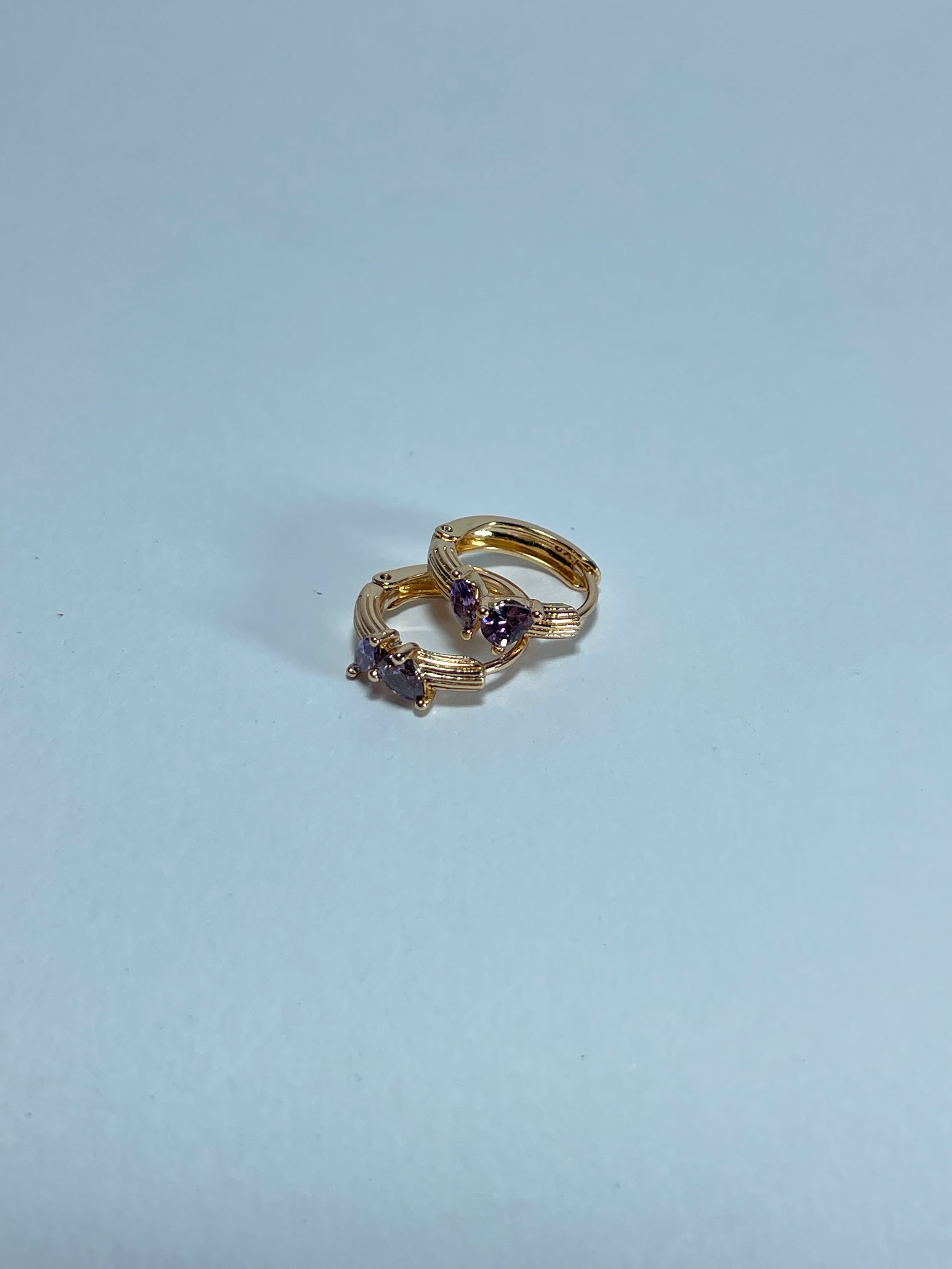 Gold Pink & Purple Butterfly Huggies