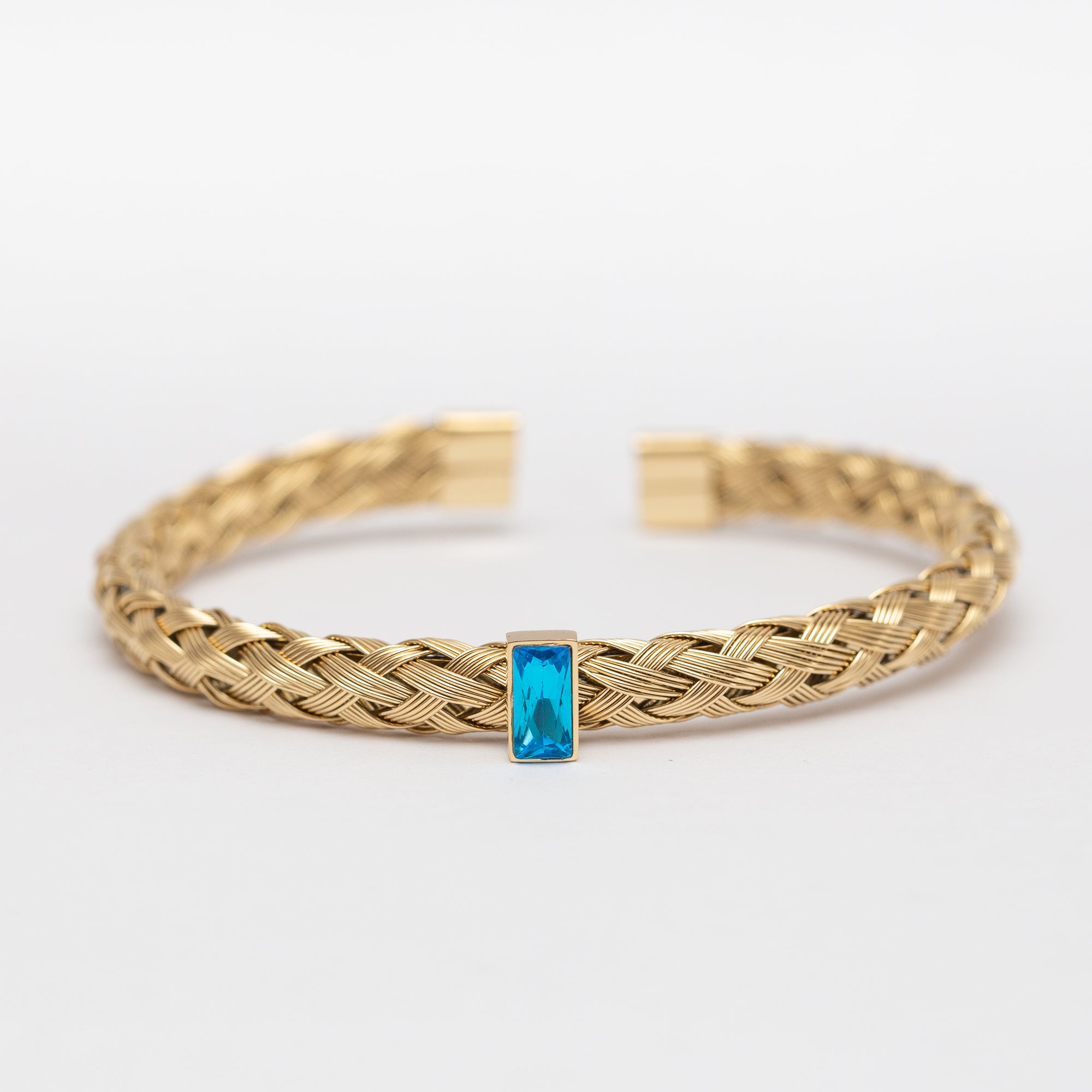 Champagne Braided Gold Cuff