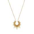 Celestial Sunburst Layered Necklace Set