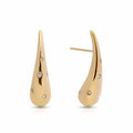 Gold Tapered Crystal Teardrops