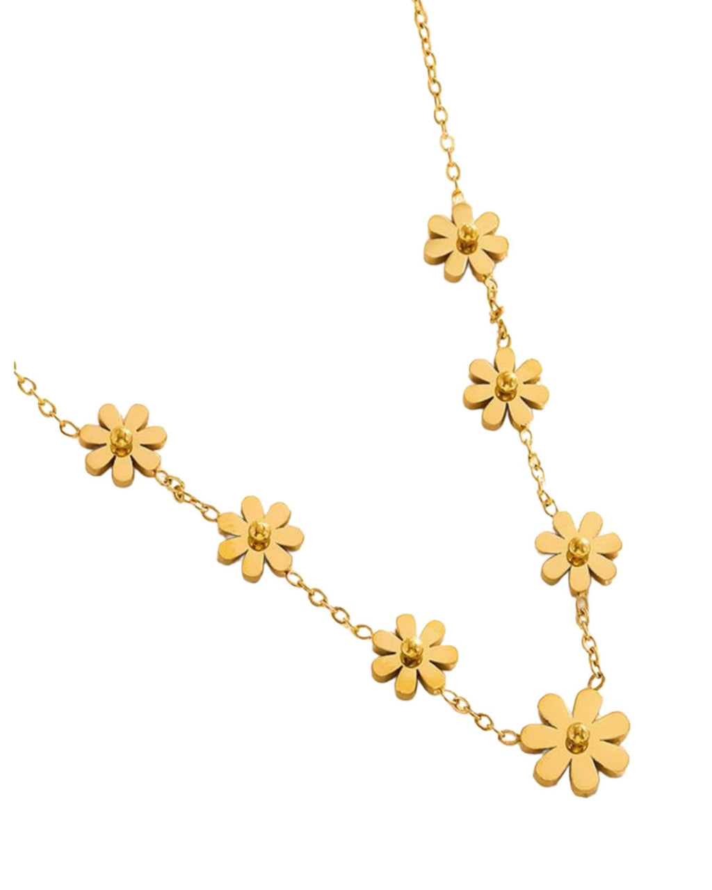 Golden Meadow Daisy Necklace