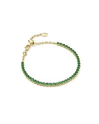 Midnight Onyx Gold Link Bracelet