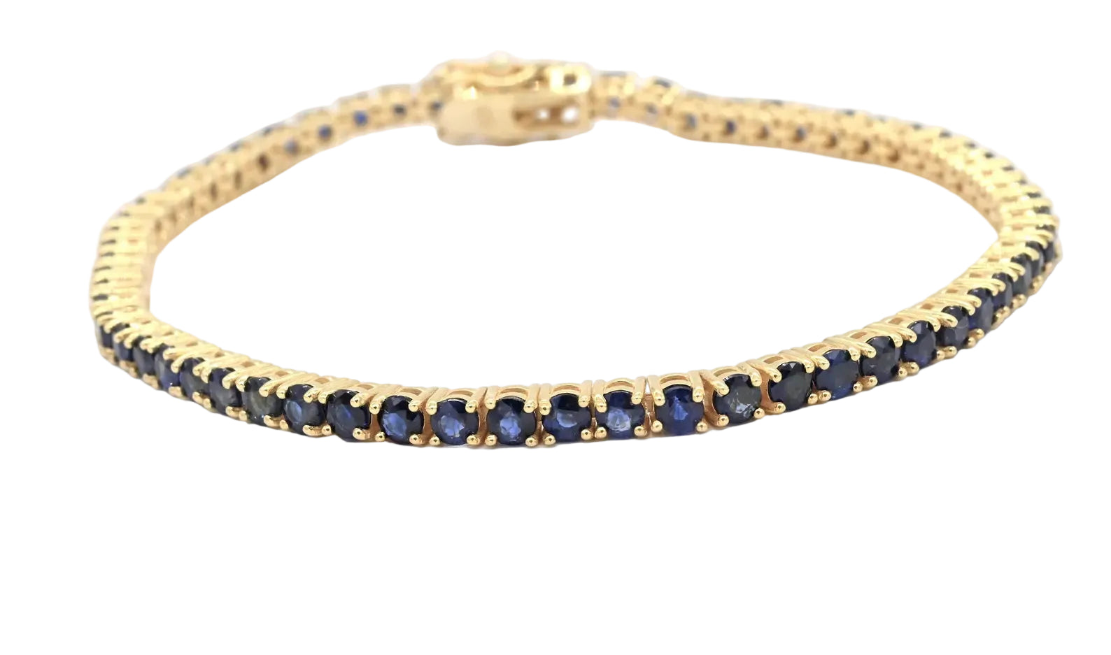 Midnight Onyx Gold Link Bracelet