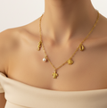 Ocean Charm Necklace - Worn on Neck