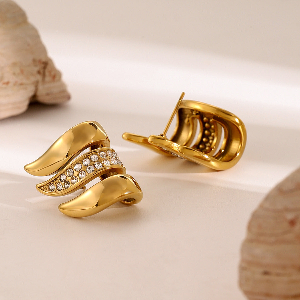 Luxe Wave Statement Earrings