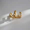 Celestial Pearl Hoop Earrings