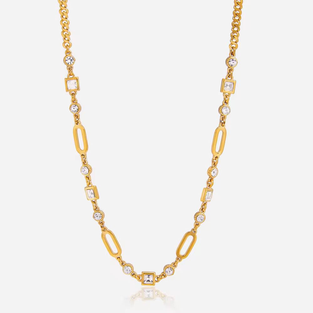 Lumière Crystal Link Necklace