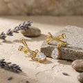 Ribbon Drop Bow Earrings
