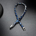 Blue Baguette Crystal Bracelet