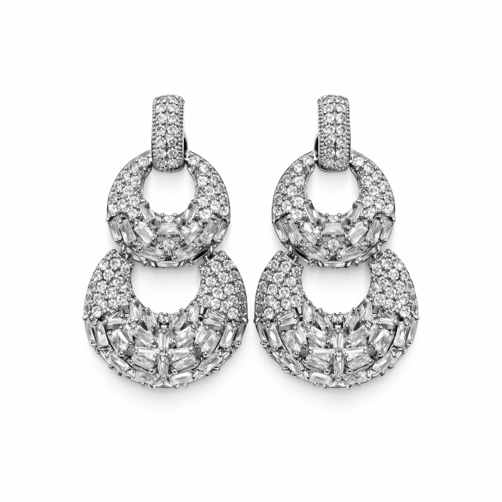 Orbit Crystal Drop Earrings